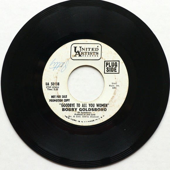 Bobby Goldsboro – Goodbye To All You Women / Abilene 45 Vinyl 7" Single UA-50138 - Picture 2 of 9
